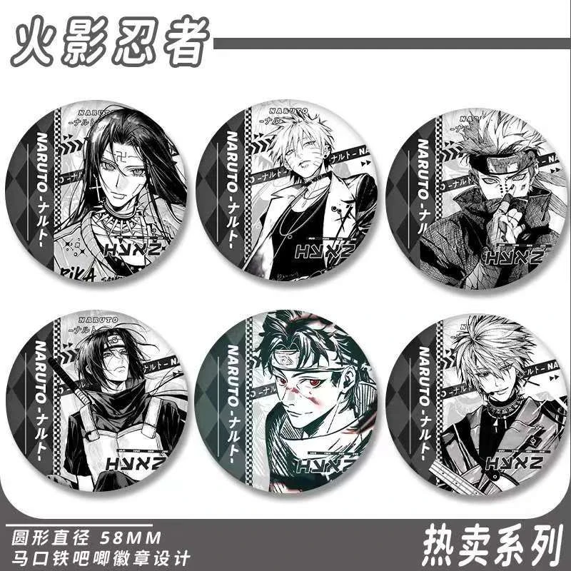 火影忍者吧唧马口铁徽章宇智波鼬止水佐助鸣人水门谷子动漫周边
