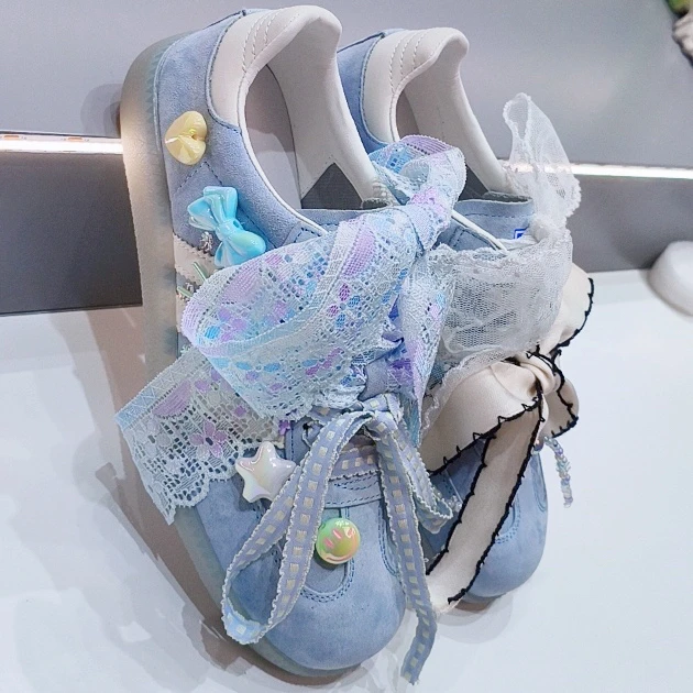 韩版拼色夏季春季时尚小众德训鞋阿甘鞋真皮休闲鞋系带平底运动