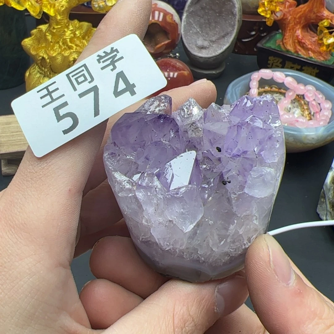 紫晶水晶摆件未镶嵌574
