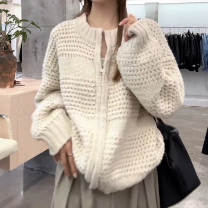 【麻花毛衣】新款时尚百搭韩系简约宽松休闲毛衣上衣女LK2506839