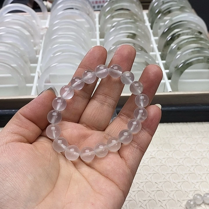 石英质玉（金丝玉）未镶嵌手链