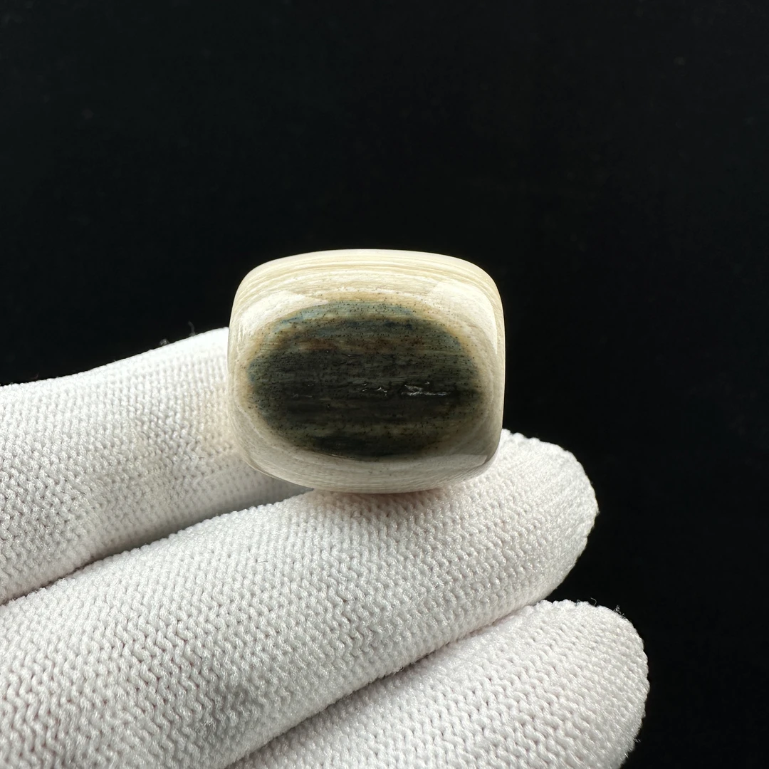 J6342天然猛犸牙 桶珠 22*23mm 支持鉴定 假一罚四