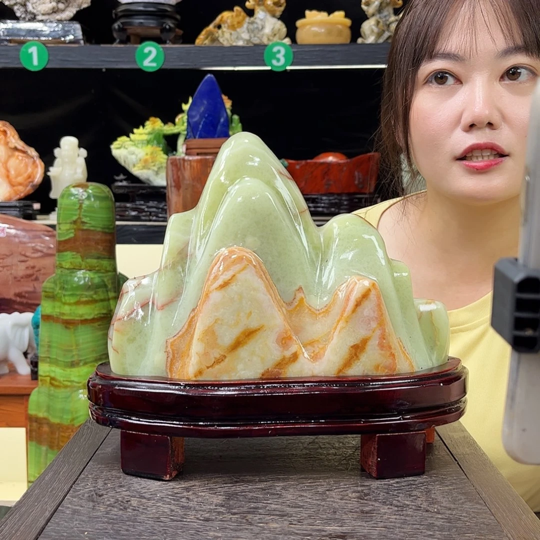 松***果玉玉石家居摆件装饰