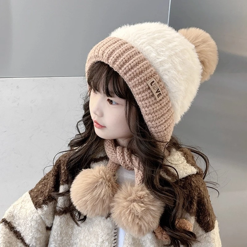 儿童帽子秋冬护耳帽女童男宝冬季女孩冬款宝宝冬天女宝针织毛线帽