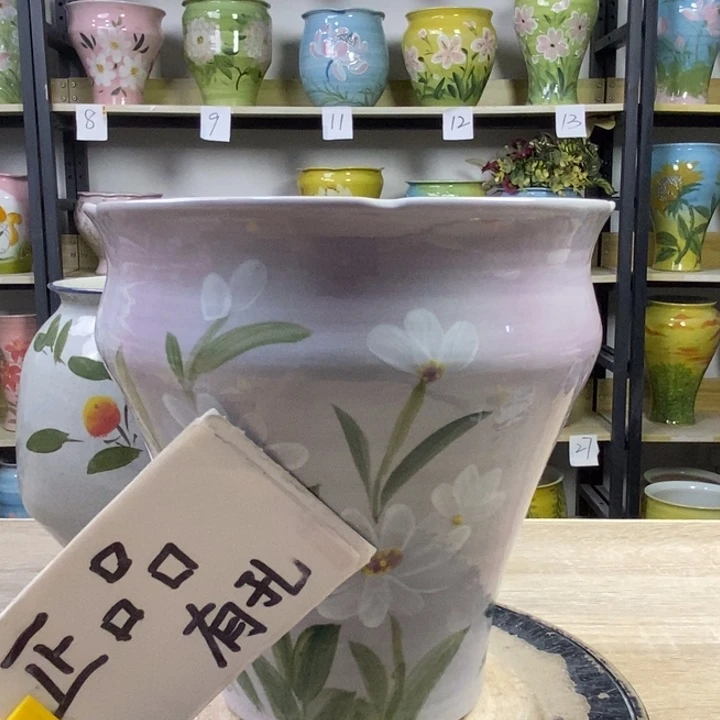 景德镇高温陶瓷花盆