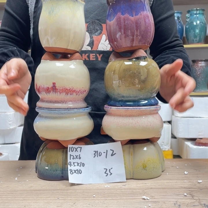 紫砂花盆多肉花盆微瑕12