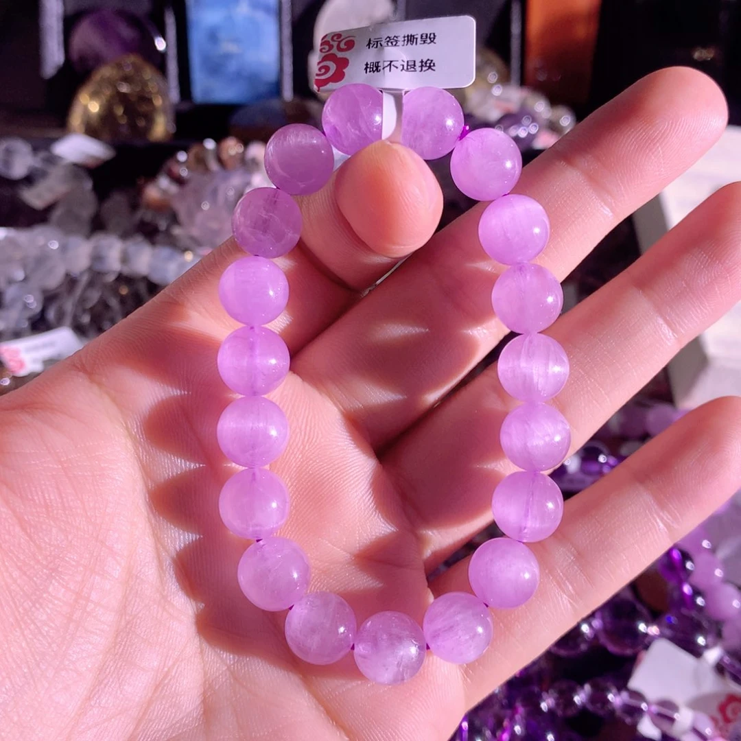 逃***夭水晶手链未镶嵌紫锂辉手链9+