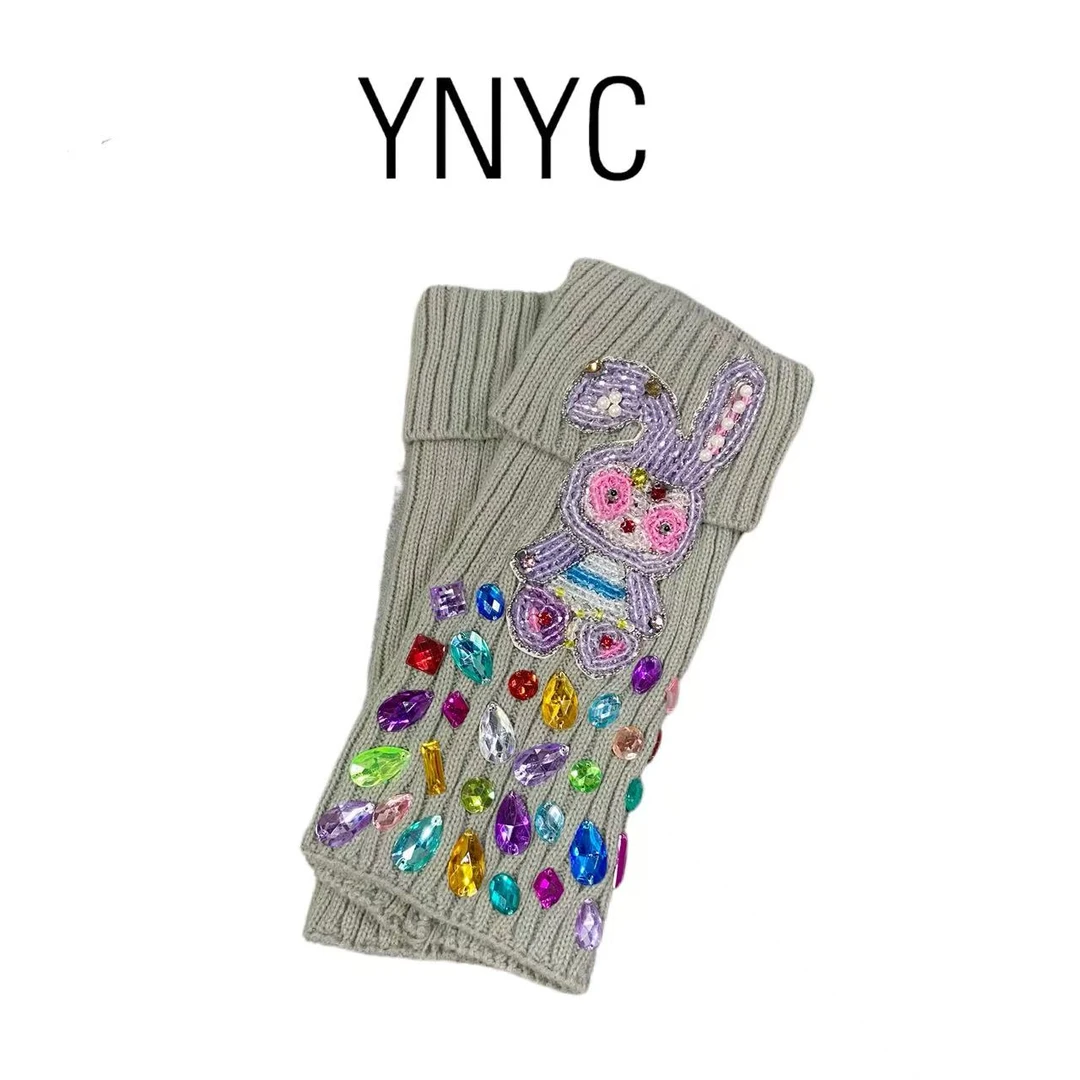 YNYC【依诺原创定制款不退不换】 重工定制腿套冬季加厚 DZ250987