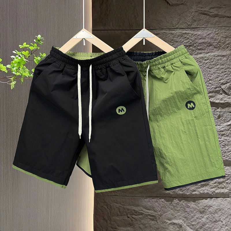 短裤男士大码百搭夏季新品速干五分裤薄款宽松显瘦外穿沙滩裤胖子