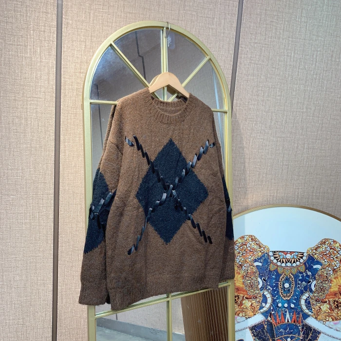 BP296孕妇棕色毛衣100-150