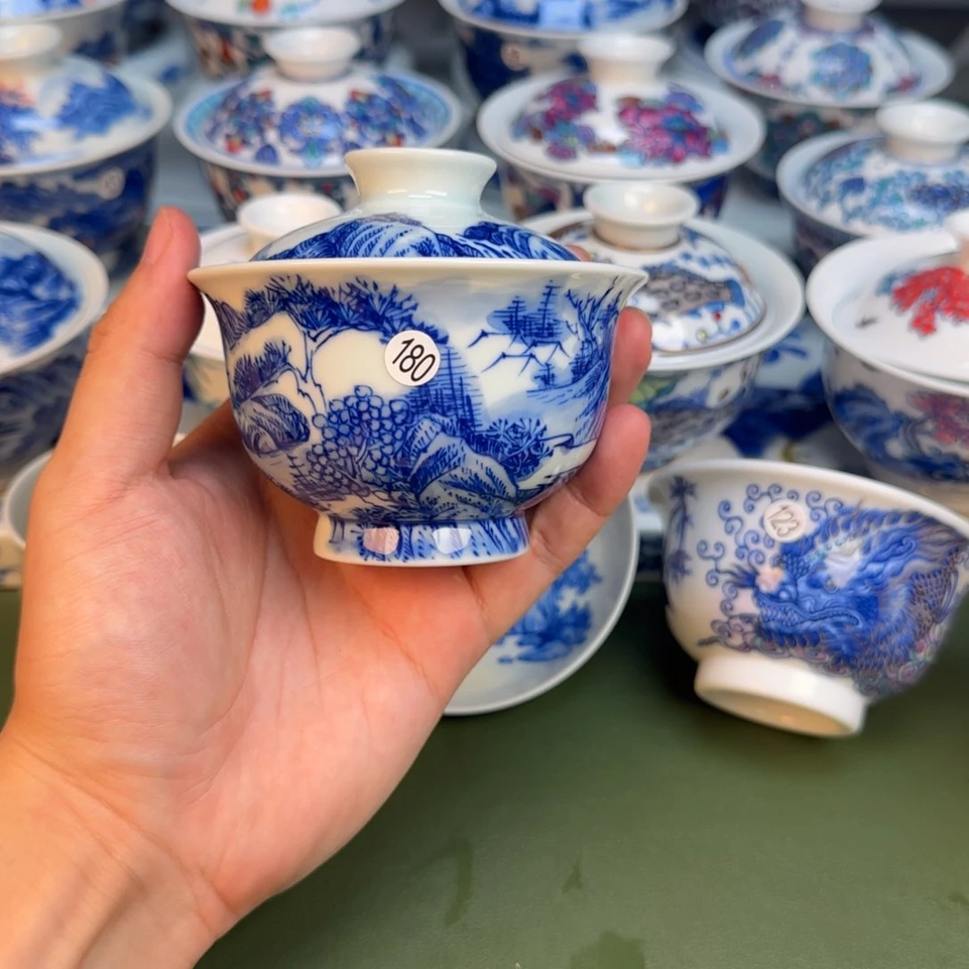 彦祖纯手工手绘茶具180