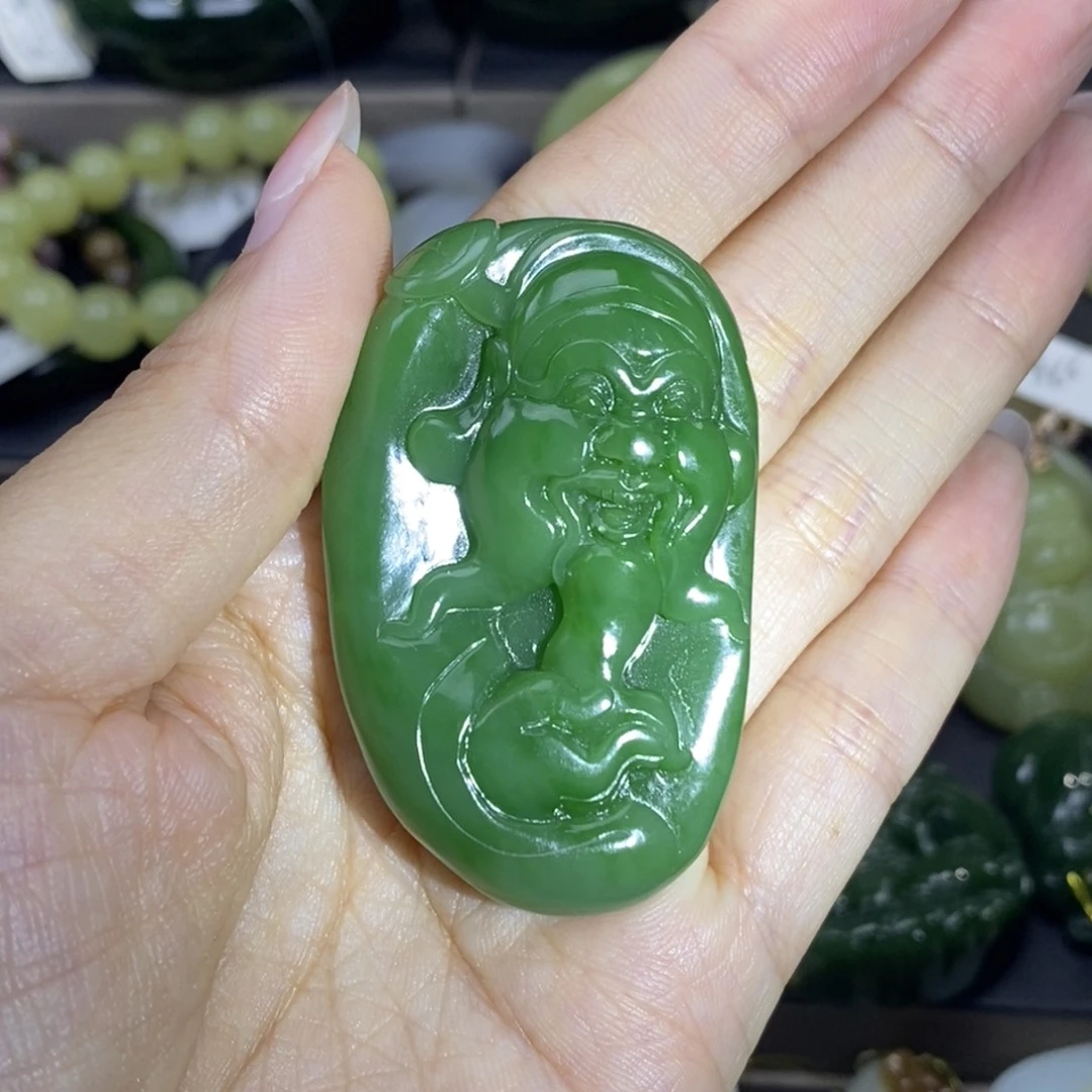 和田玉(碧玉)未镶嵌挂件