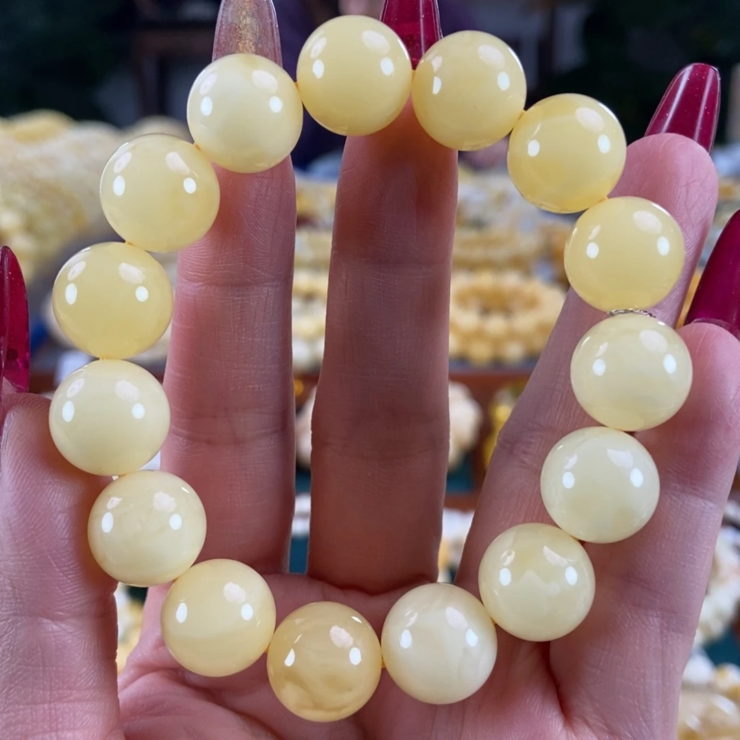 琥珀未镶嵌珠宝奇石13圆珠19.86