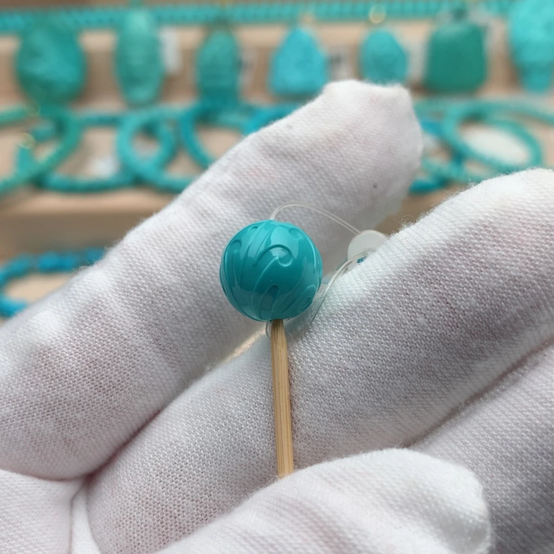 绿松石未镶嵌珠宝奇石11mm