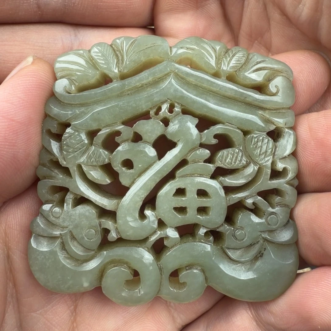 和田玉未镶嵌挂件8