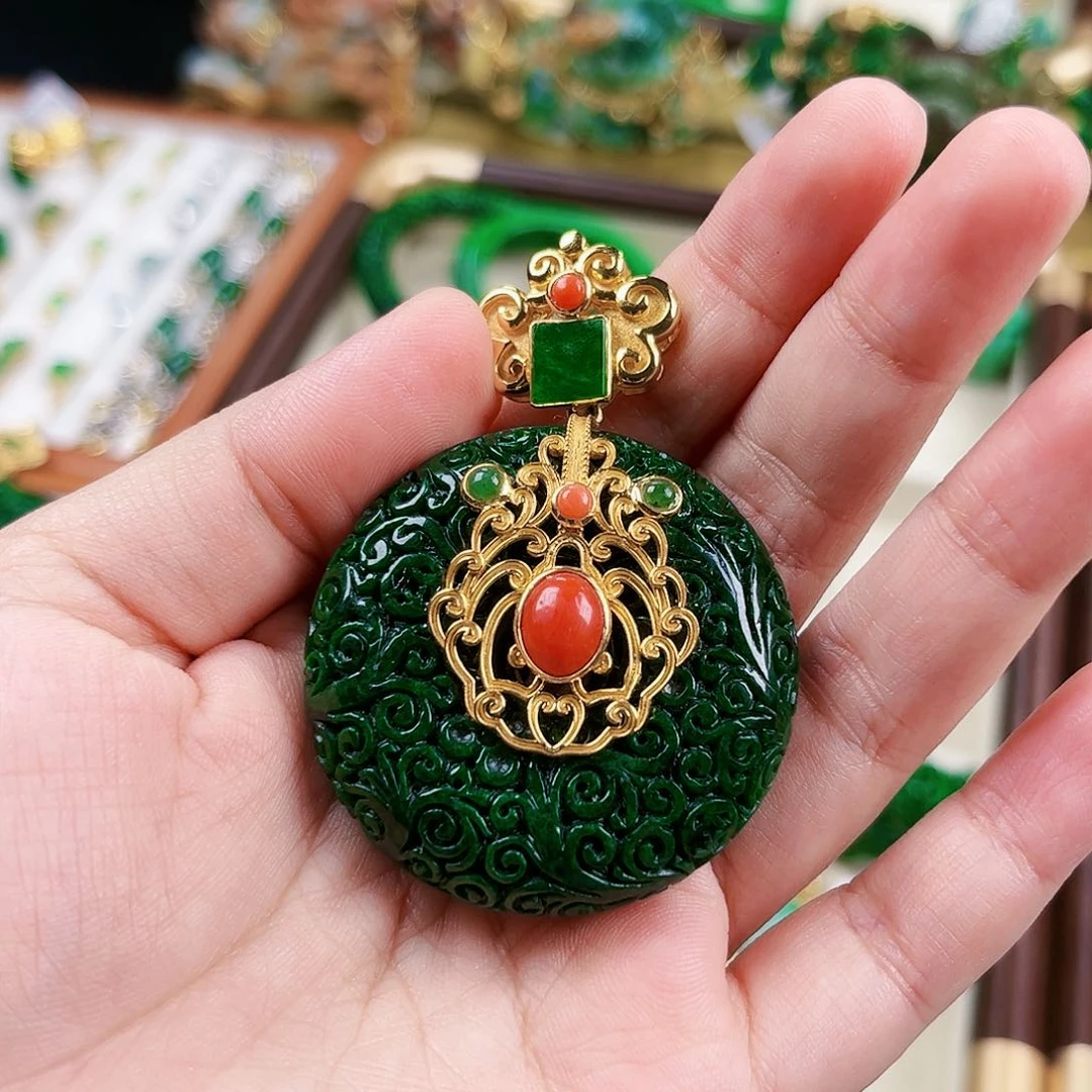 【闪购商品】吊坠(赠链)未镶嵌翡翠一***苗