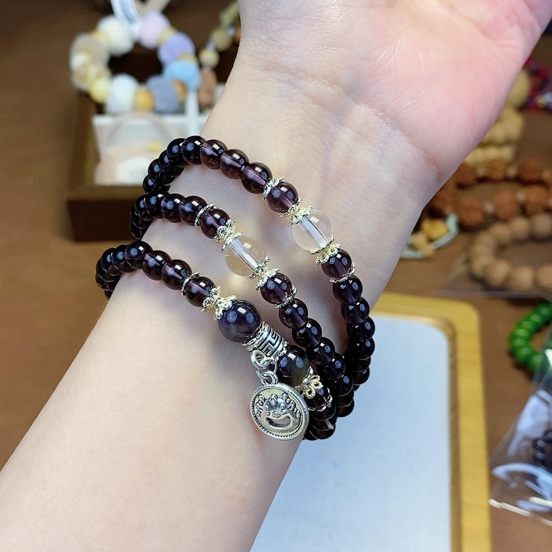 直播间设计款紫色三圈