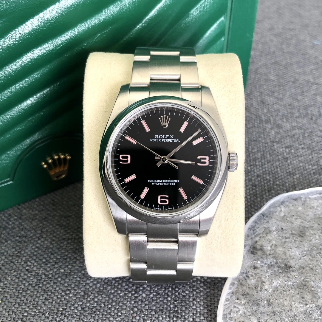 99新 Rolex/劳力士 奢侈品/蚝式恒动116000黑盘夜光刻度36mm单表