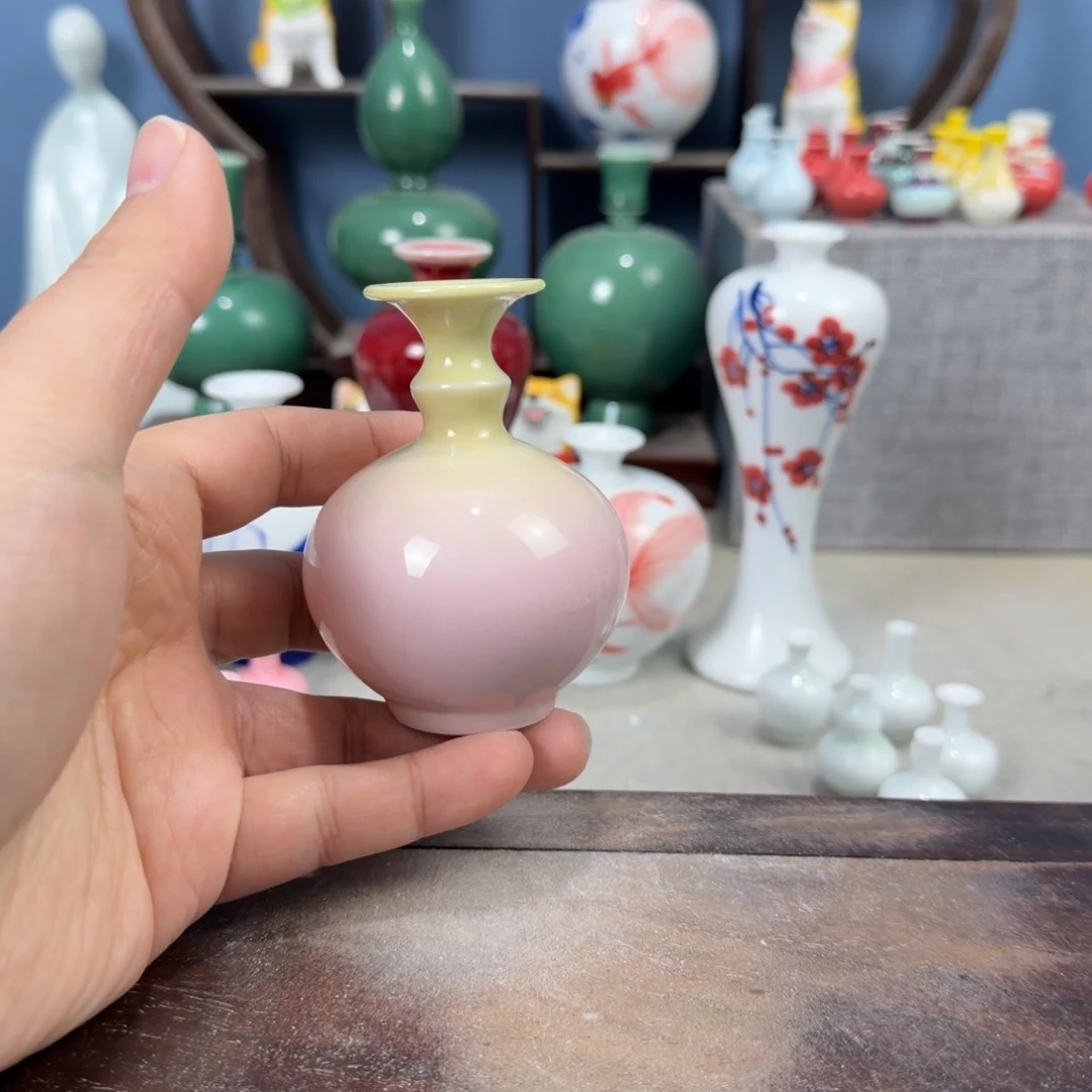 陶瓷手工小花器摆件