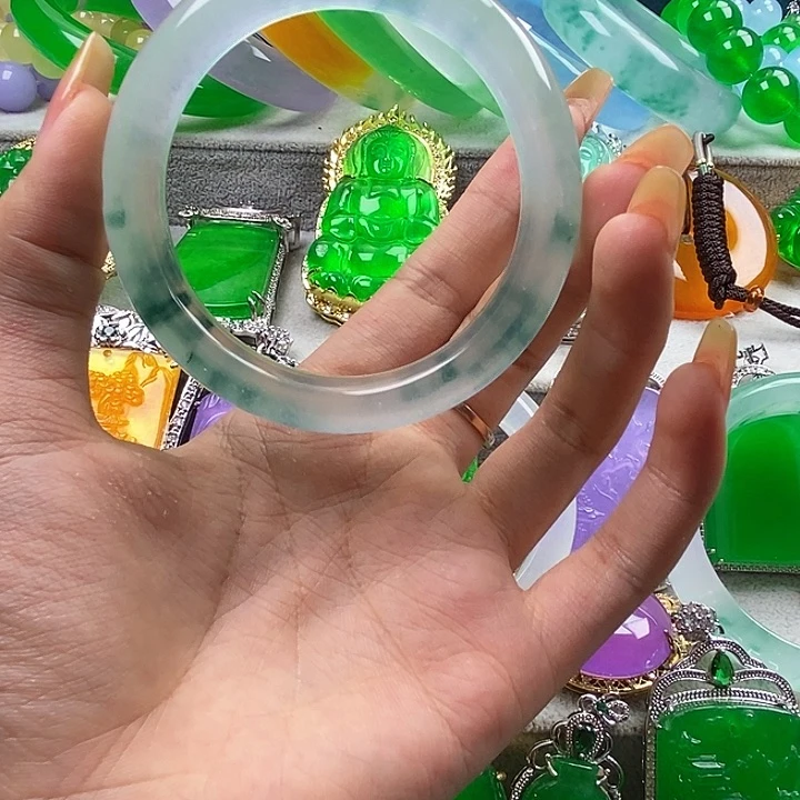 无非金属飘兰花58.5正圈手镯