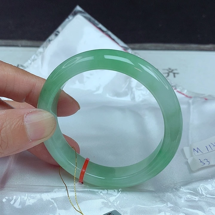 翡翠未镶嵌手镯53圈4202