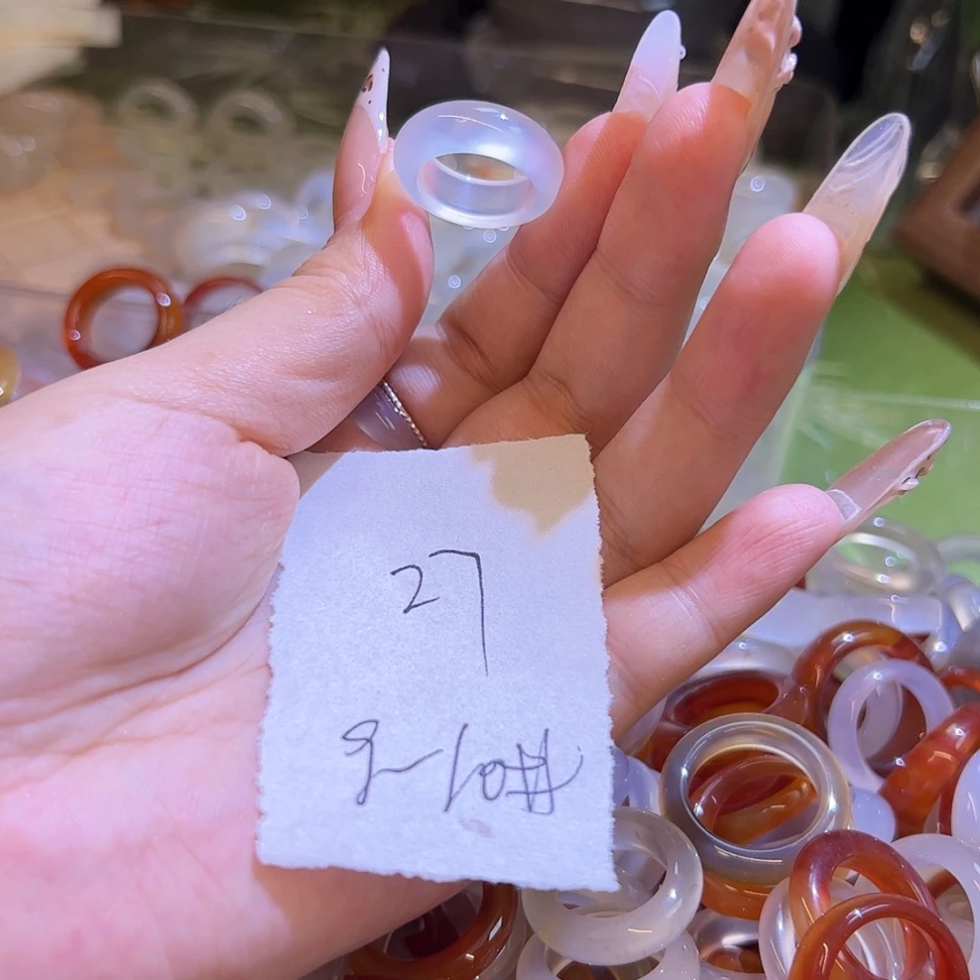 未镶嵌戒指玛瑙/玉髓