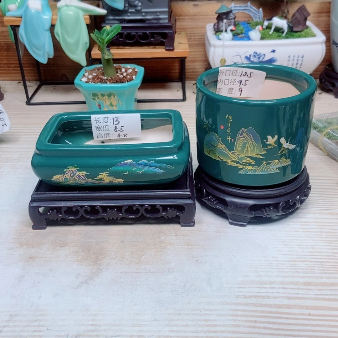 瓷片陶瓷花盆陶瓷艺术