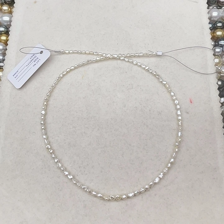 海水珍珠未镶嵌颈饰澳白keshi项链
