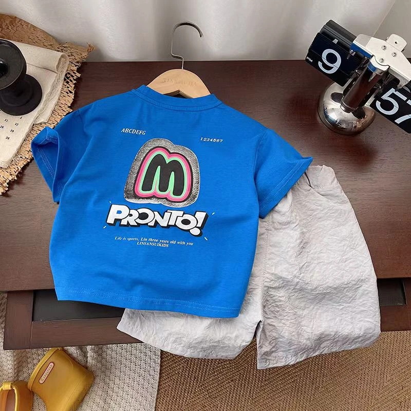 男童夏装套装2025新款韩版痞帅男式小童装儿童夏季洋气男孩潮衣服