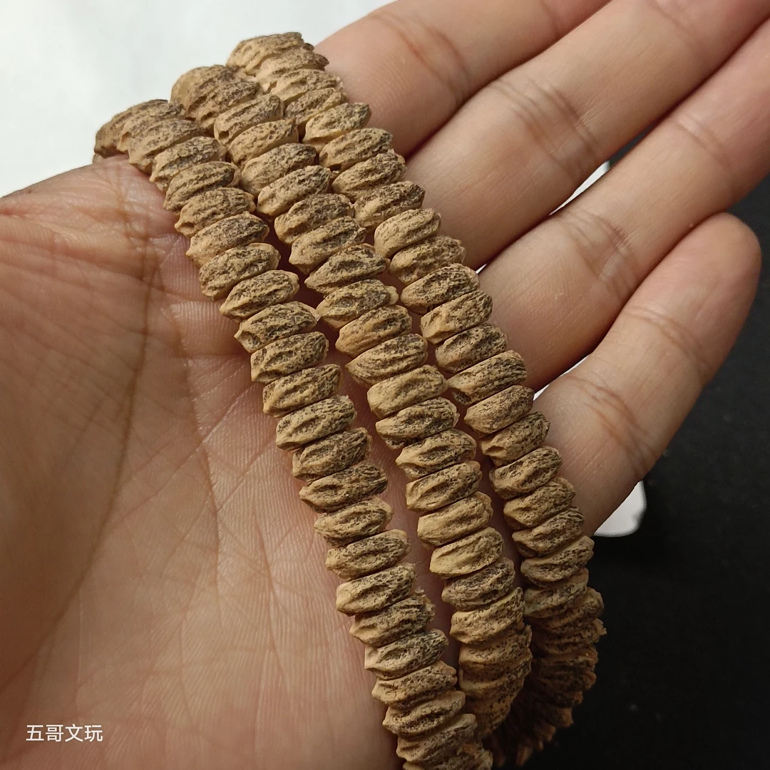 S4240热振双孔双坑橫打108百香籽长串