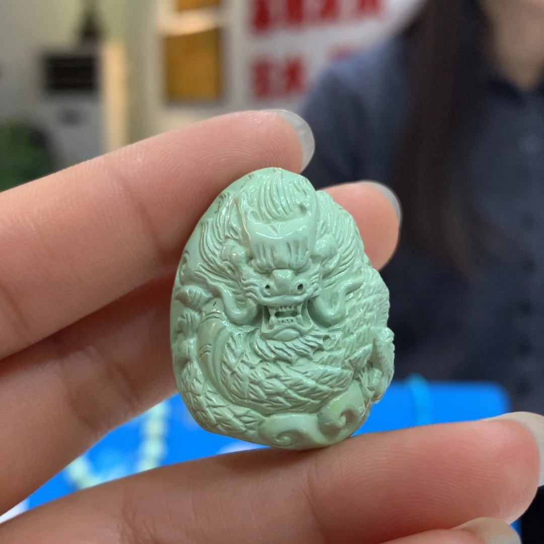 未镶嵌绿松石吊坠