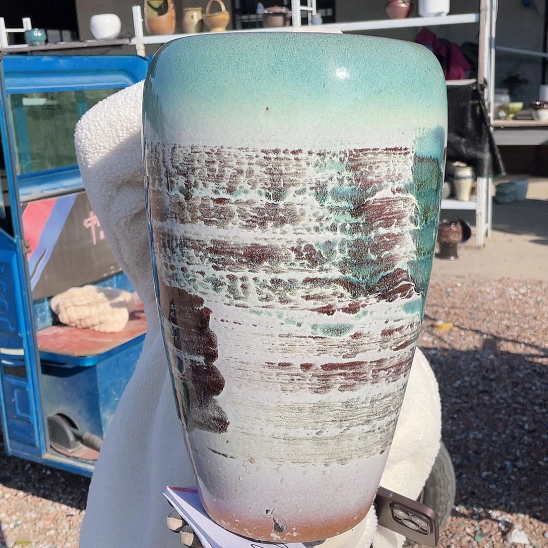 红陶王嫂花盆0129-119