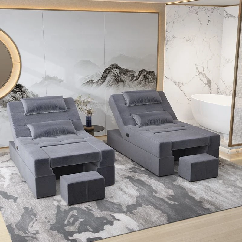 足疗按摩沙发洗脚按摩床一体床美足美脚沐足美容椅电动足浴可躺椅