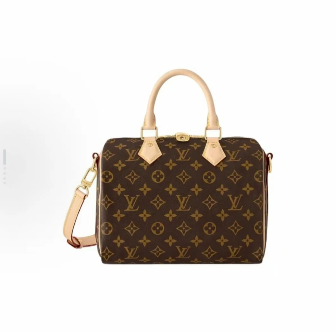 未使用 LouisVuitton/路易威登 speedy25老花经典枕头包斜跨包
