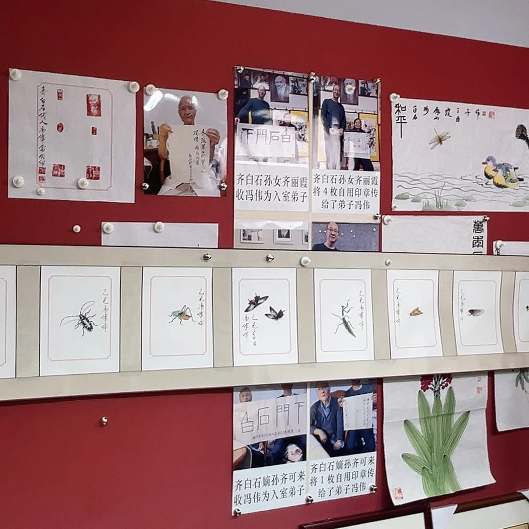 国画冯伟老师国画作品月