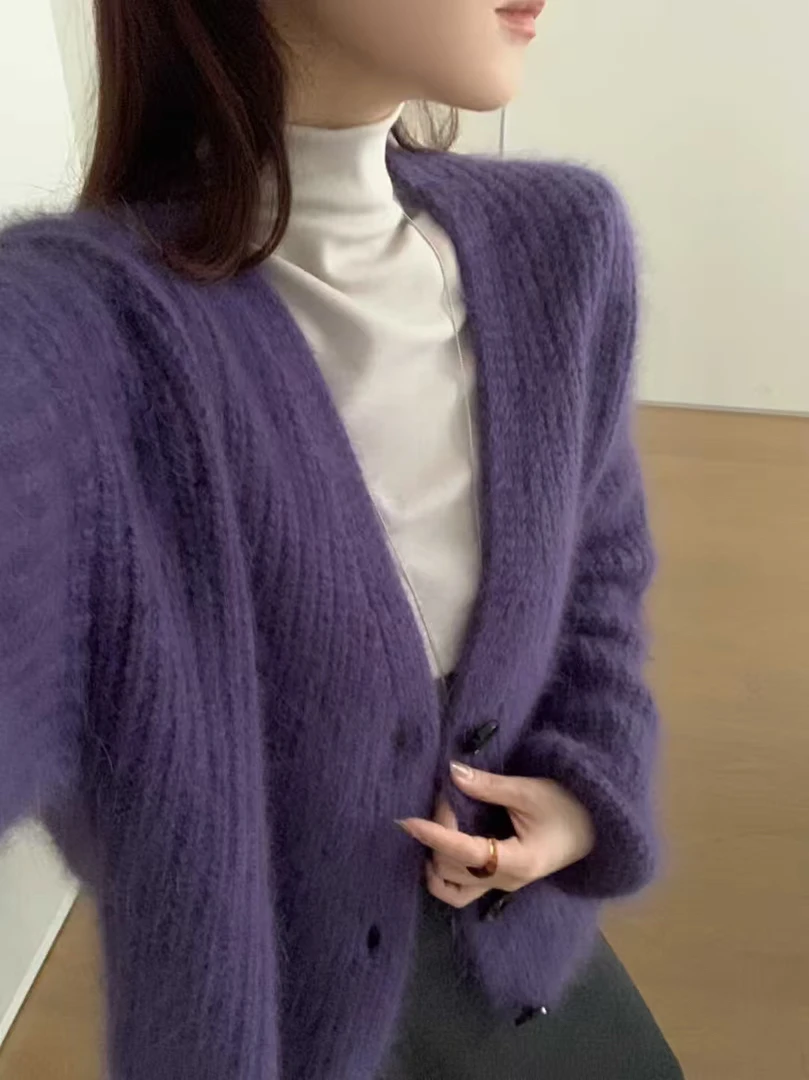 新款韩版秋冬网红针织毛衣慵懒风