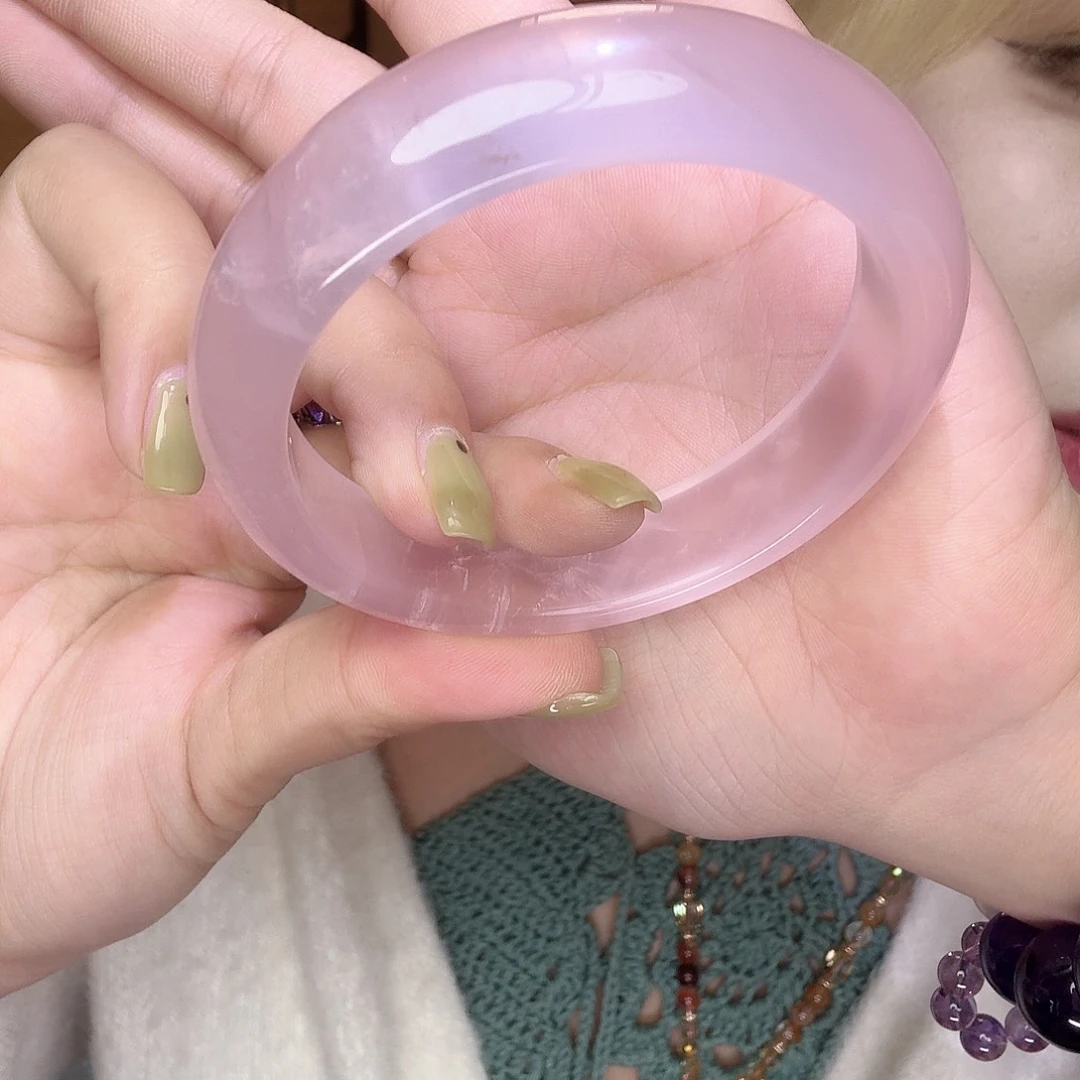 水晶手镯未镶嵌黑糖58