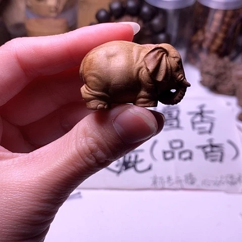 檀香木把件檀香象