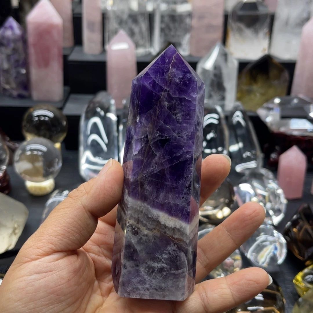水晶摆件未镶嵌紫水晶