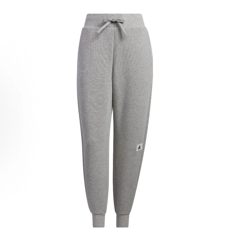adidas Lounge 7/8 Pants 纯色标贴Logo束脚针织运动裤女款IP7053
