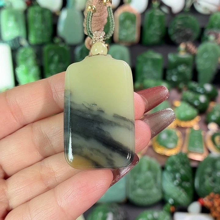 和田玉未镶嵌挂件