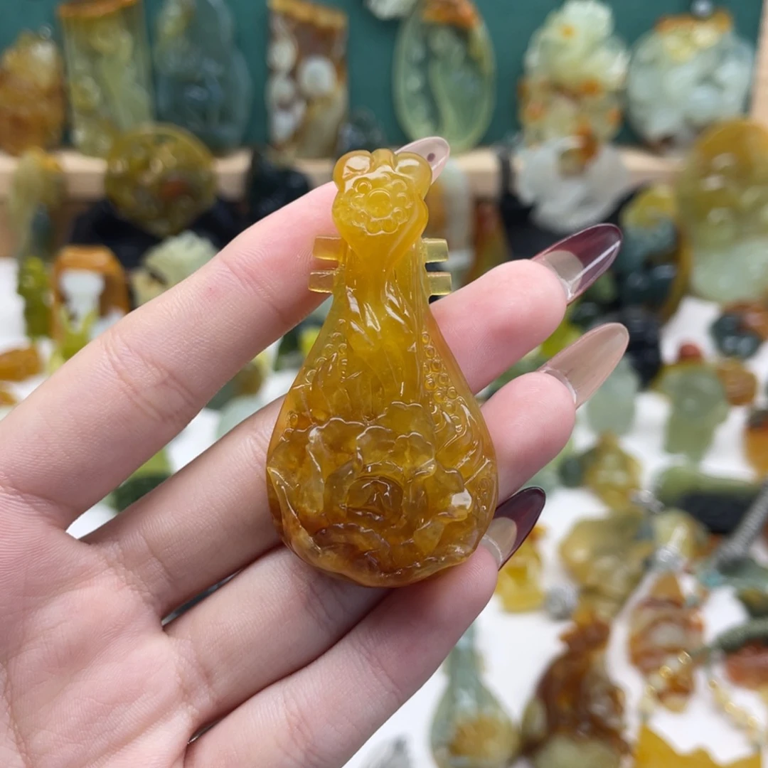 蛇纹石玉吊坠(不含链)未镶嵌