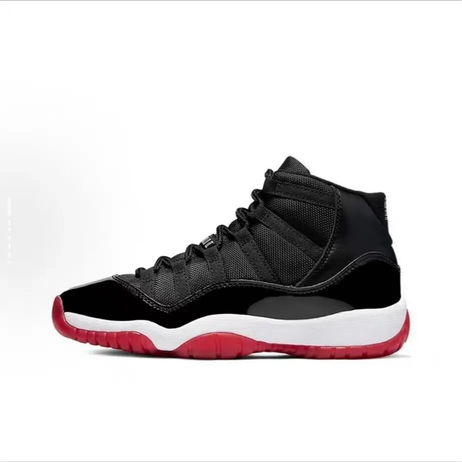 莆田（11）时尚黑色复古防滑黑白中帮白红