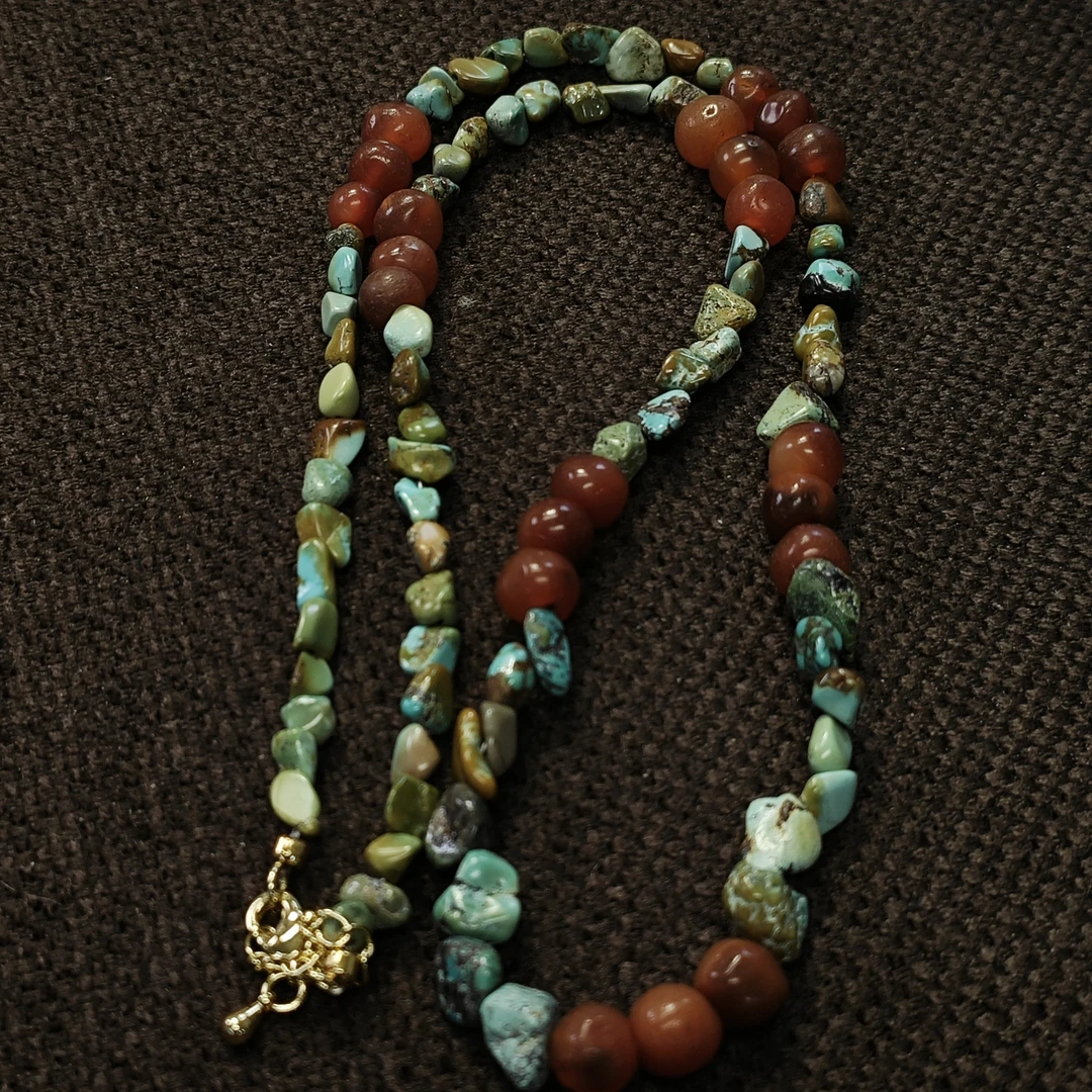 复古毛衣链珠饰毛衣链