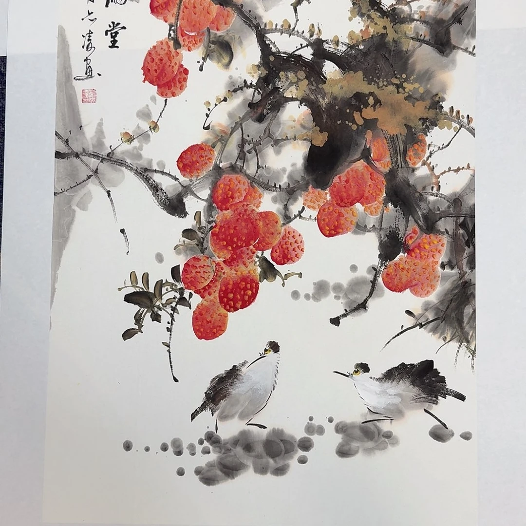 国画国画作品山水花鸟