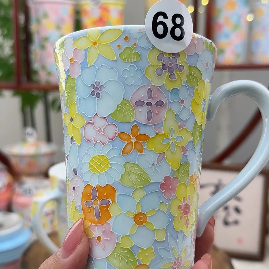 陶摆件68景德镇手绘高温釉下彩玉泥