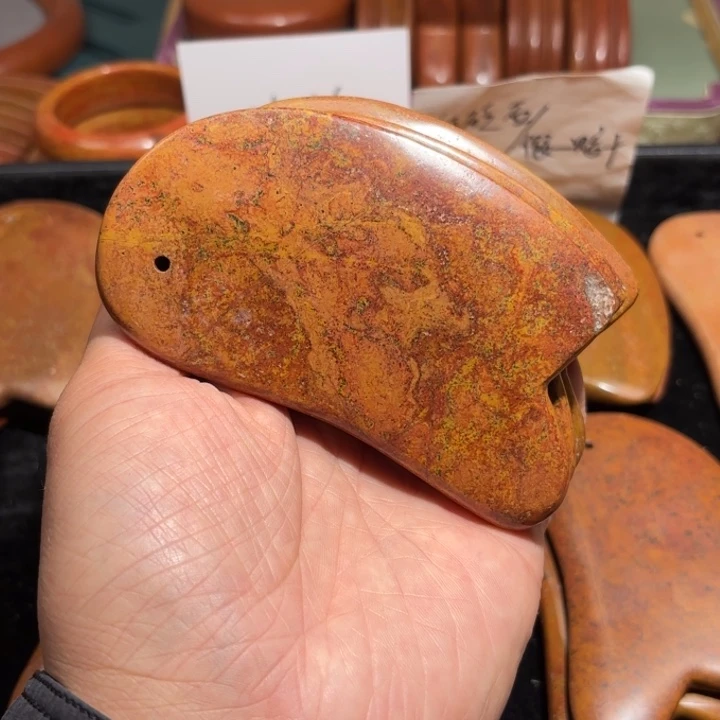 红砭石微瑕款刮痧板