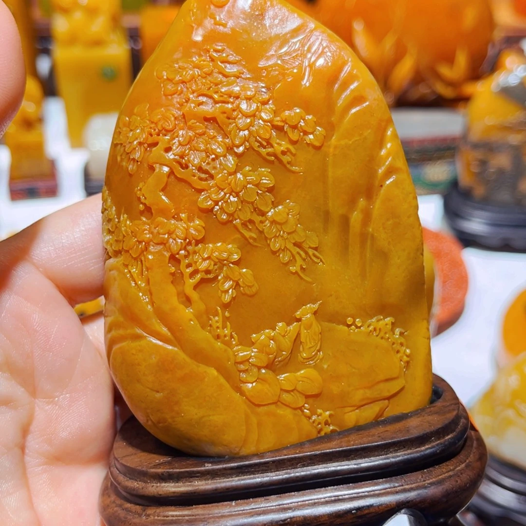 田黄石然石雕石雕石雕