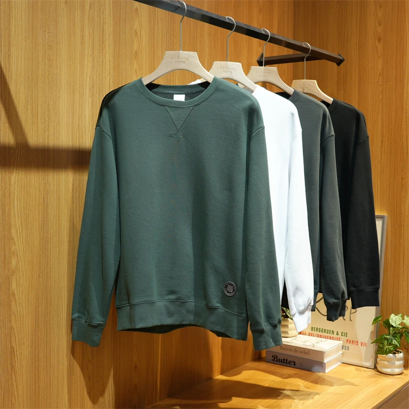 【退货补运费】秋季男士重磅毛圈三角圆领百搭休闲卫衣ZJ245-66A