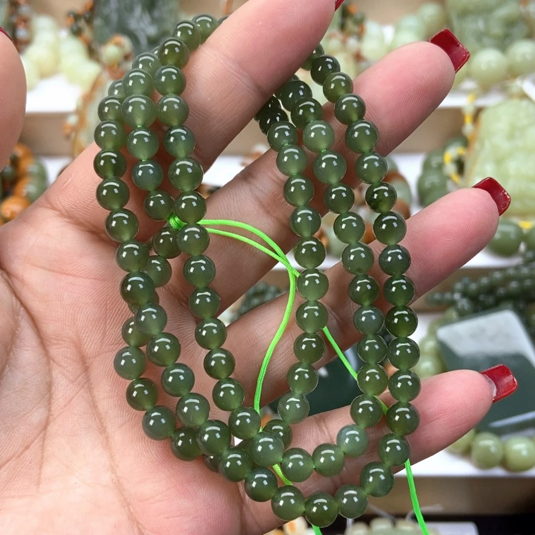 透闪石质玉手链未镶嵌